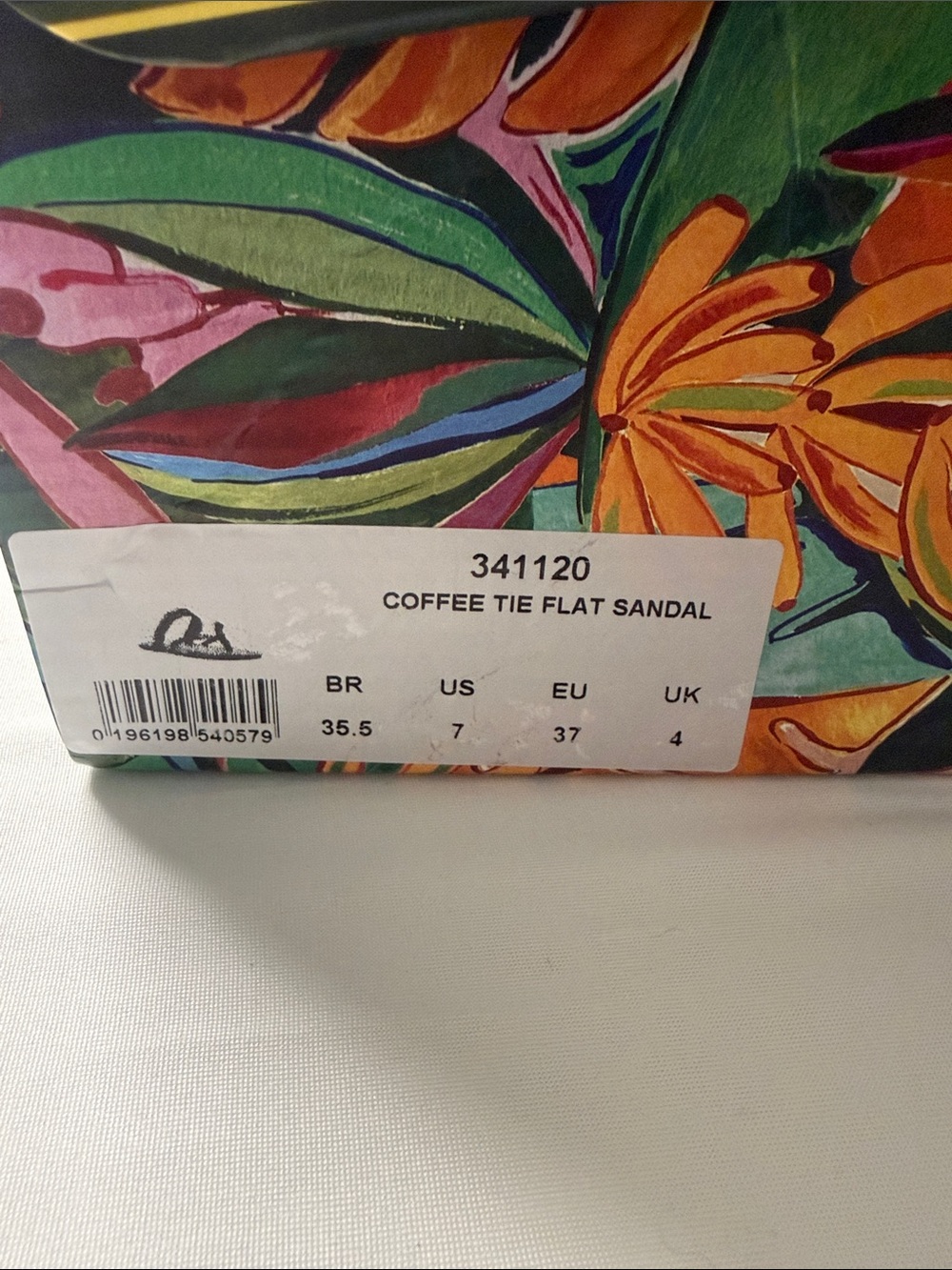 Farm Rios Coffee Tie Flat Sandal - Picture 5 of 8